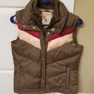 Old Navy womens puffer vest medium retro